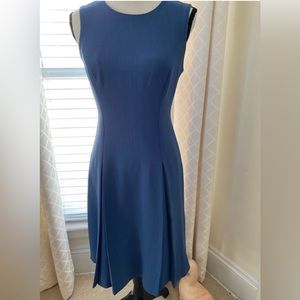 White House Black Market blue dress A line